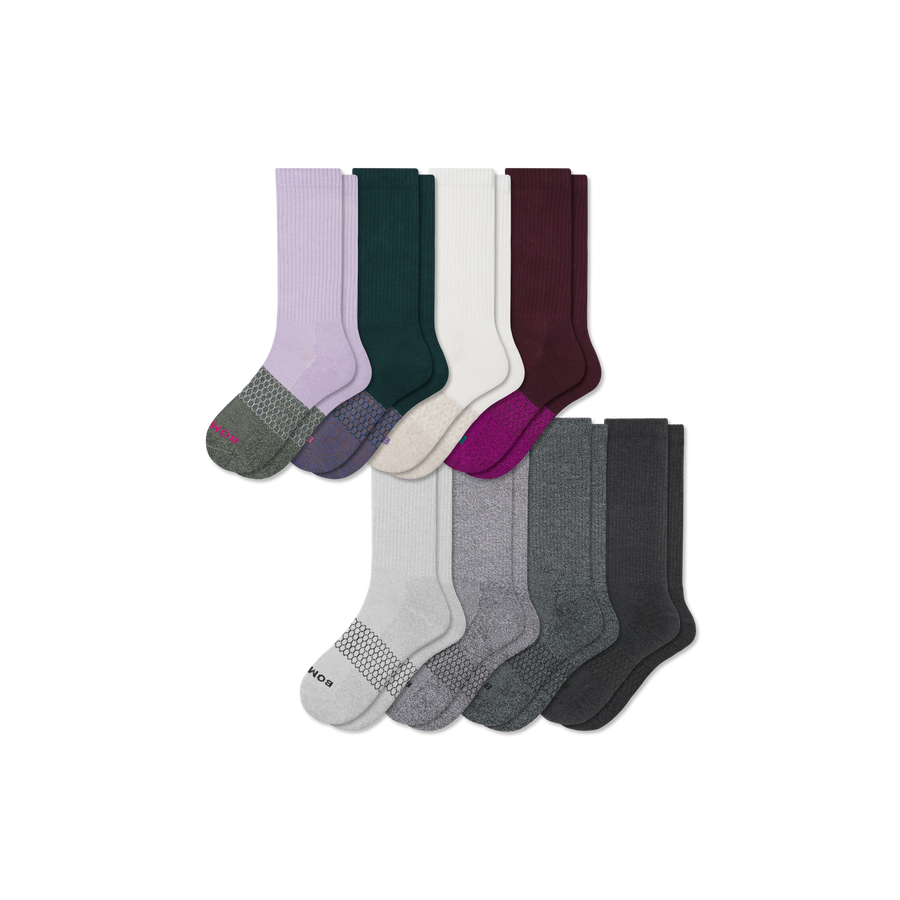 Women's Marl Calf Sock 8-Pack - All Day Fit