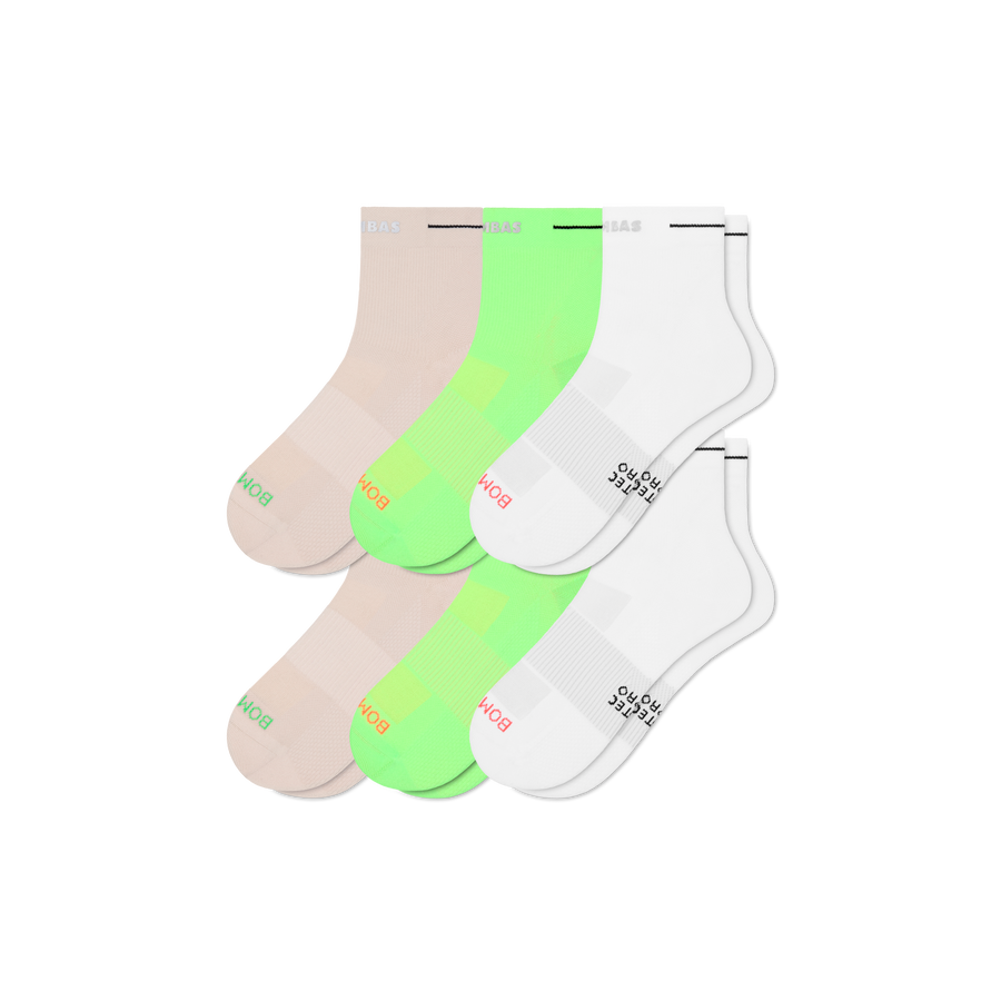 Women's RunPro Quarter Sock 6-Pack - Modern Touch