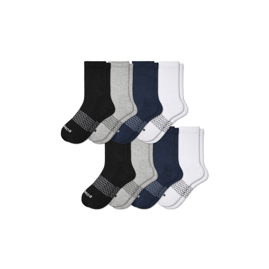 Men's Solids Half Calf Sock 8-Pack - Easy Choice