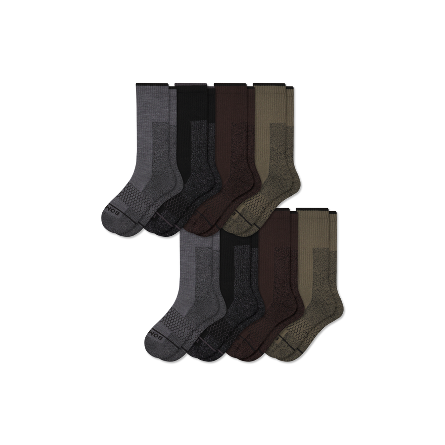 Women's Ultra Strong Merino Blend Calf Sock 8-Pack - Soft Step