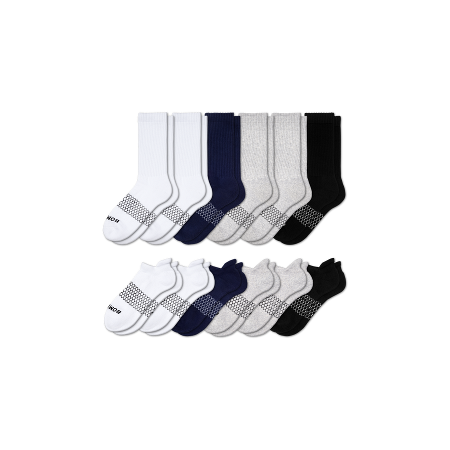 Men's Calf & Ankle Sock 12-Pack - Fresh Step