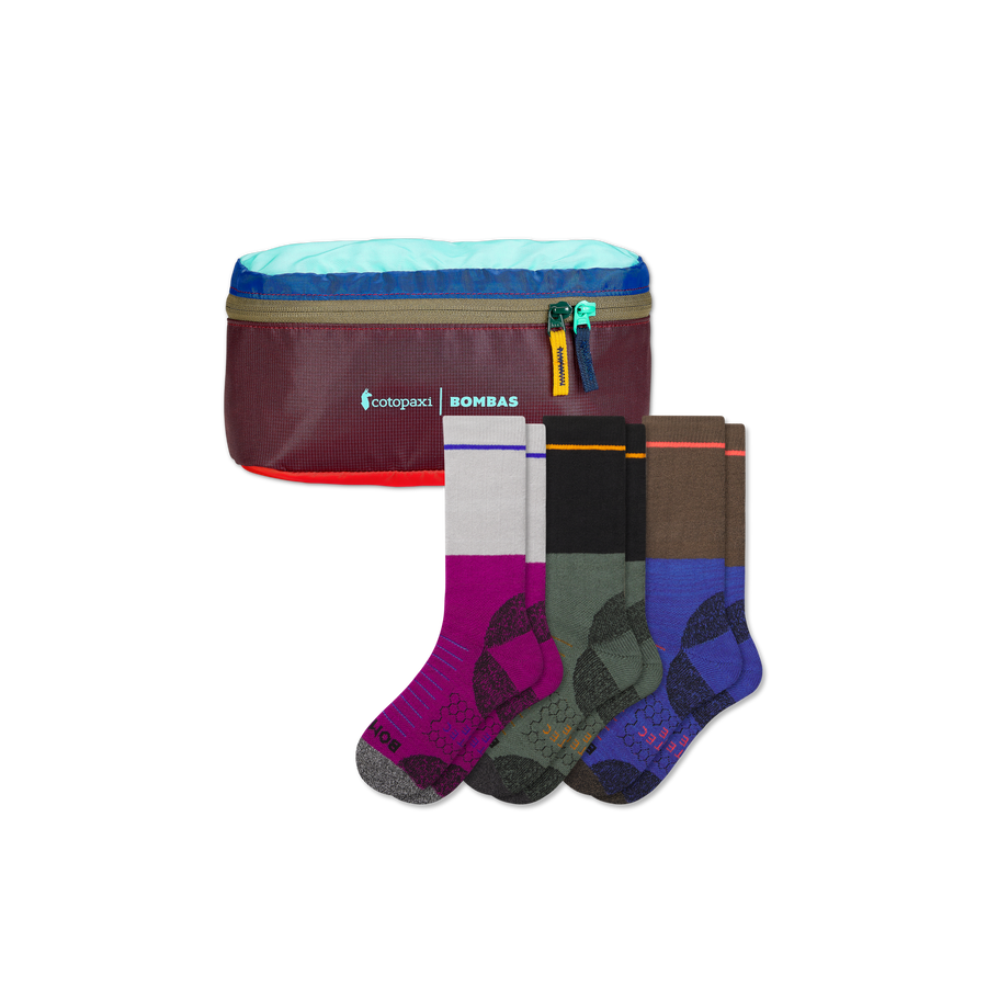Women's Hiking Calf Sock 3-Pack & Cotopaxi Fanny Pack - Essential Ready
