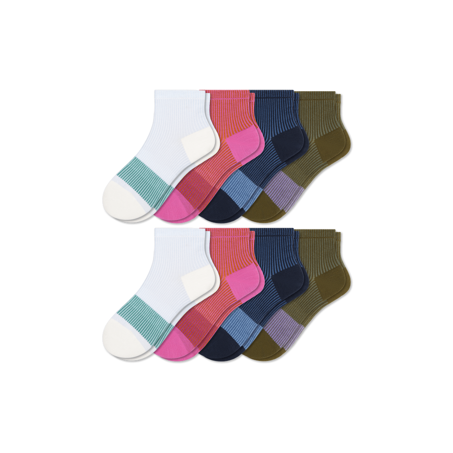 Youth Quarter Sock 8-Pack - Daily Step
