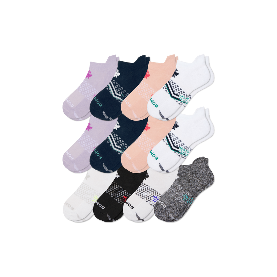 Women's All Sport Ankle Sock 12-Pack - Clean Finish