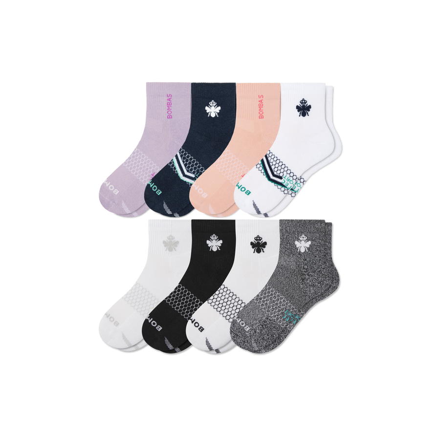 Women's All Sport Quarter Sock 8-Pack - Daily Pick