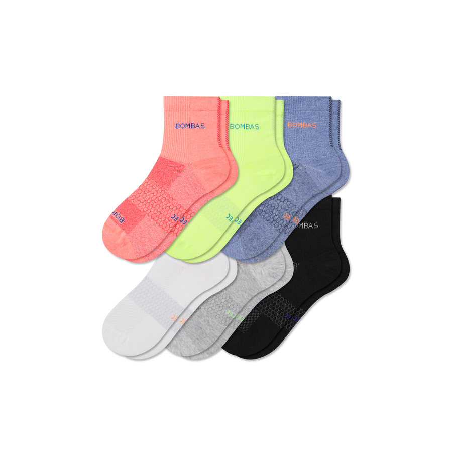 Men's Sport Quarter Sock 6-Pack - Daily Cushion