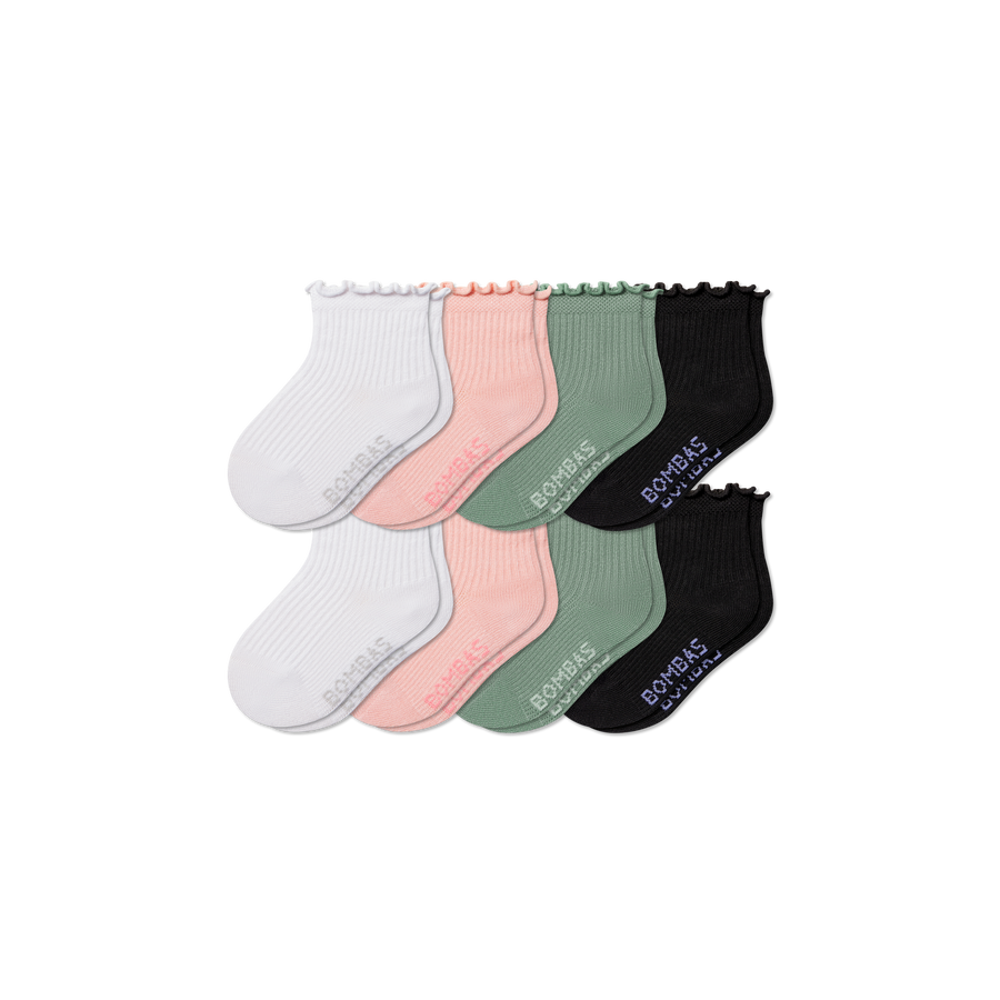 Toddler Ruffle Rib Calf Sock 8-Pack - Fresh Choice