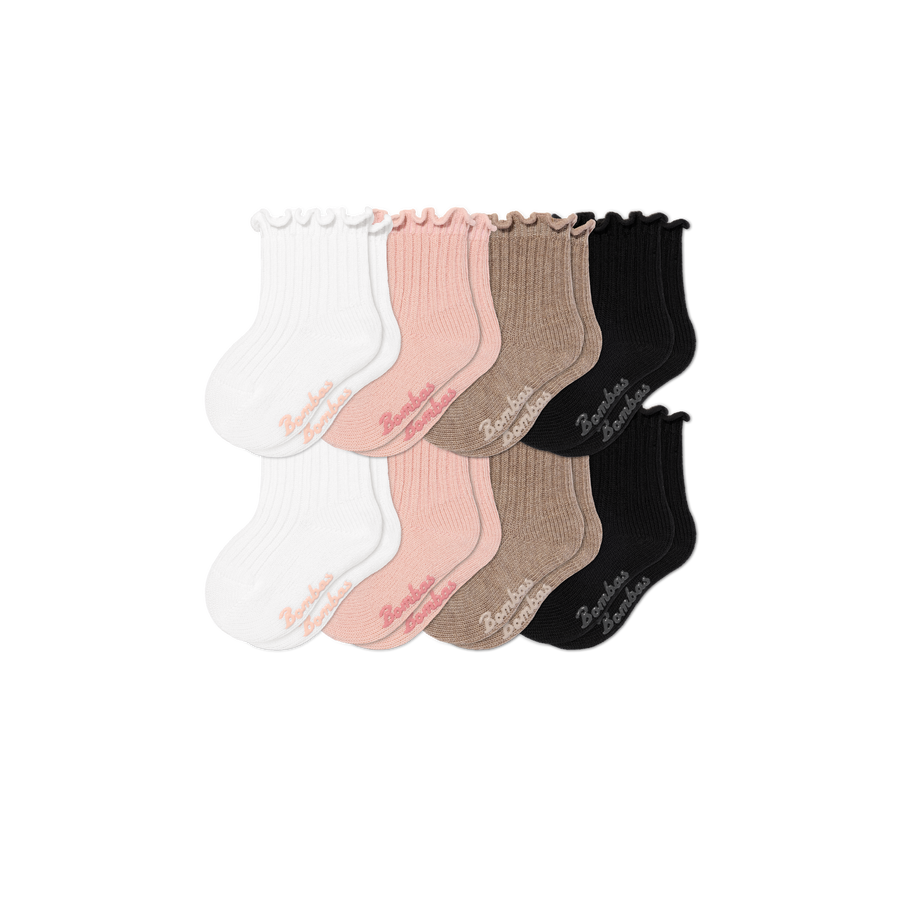 Baby Ruffle Rib Calf Sock 8-Pack (6-12 Months) - Daily Step