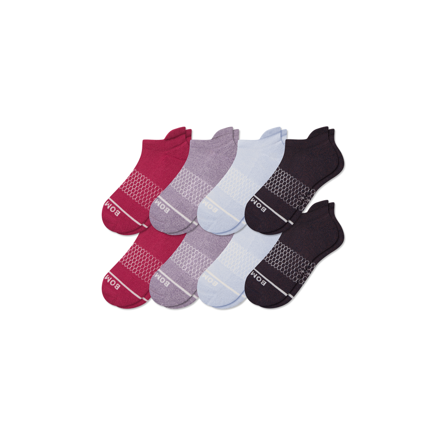 Women's Merino Wool Blend Ankle Sock 8-Pack - Simple Style