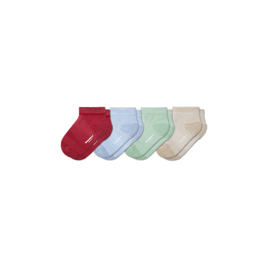 Toddler Terry Ankle Sock 4-Pack - Premium Pick