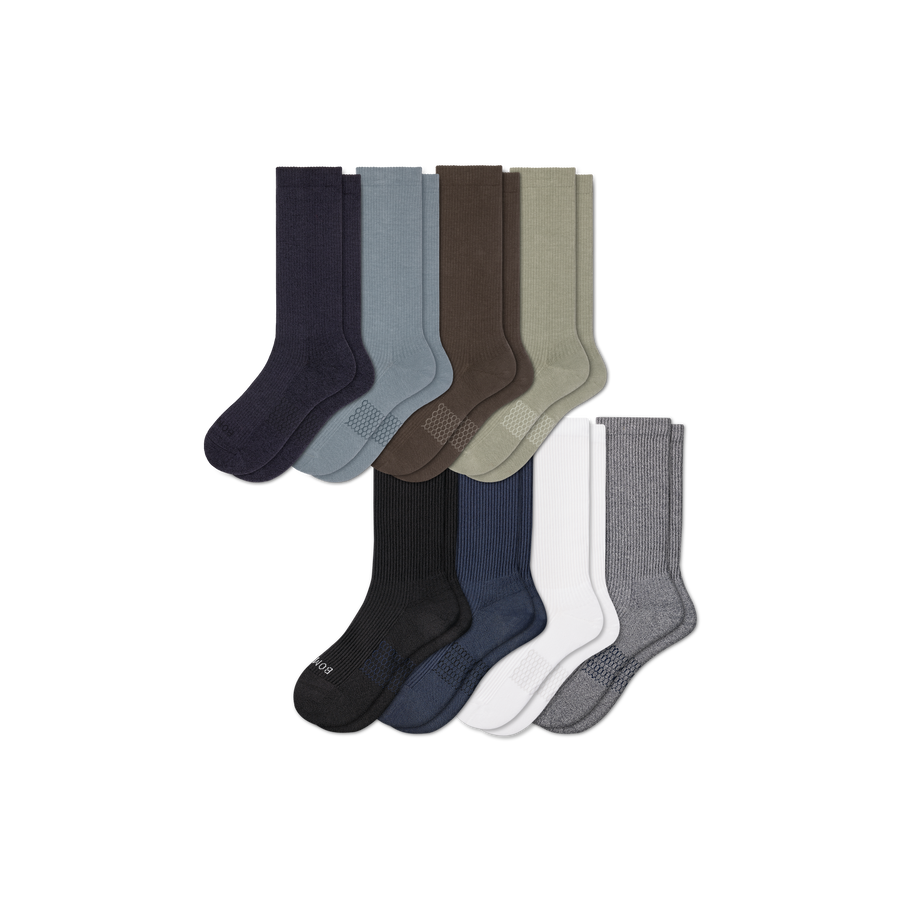 Men's Modern Rib Calf Sock 8-Pack - Everyday Pair