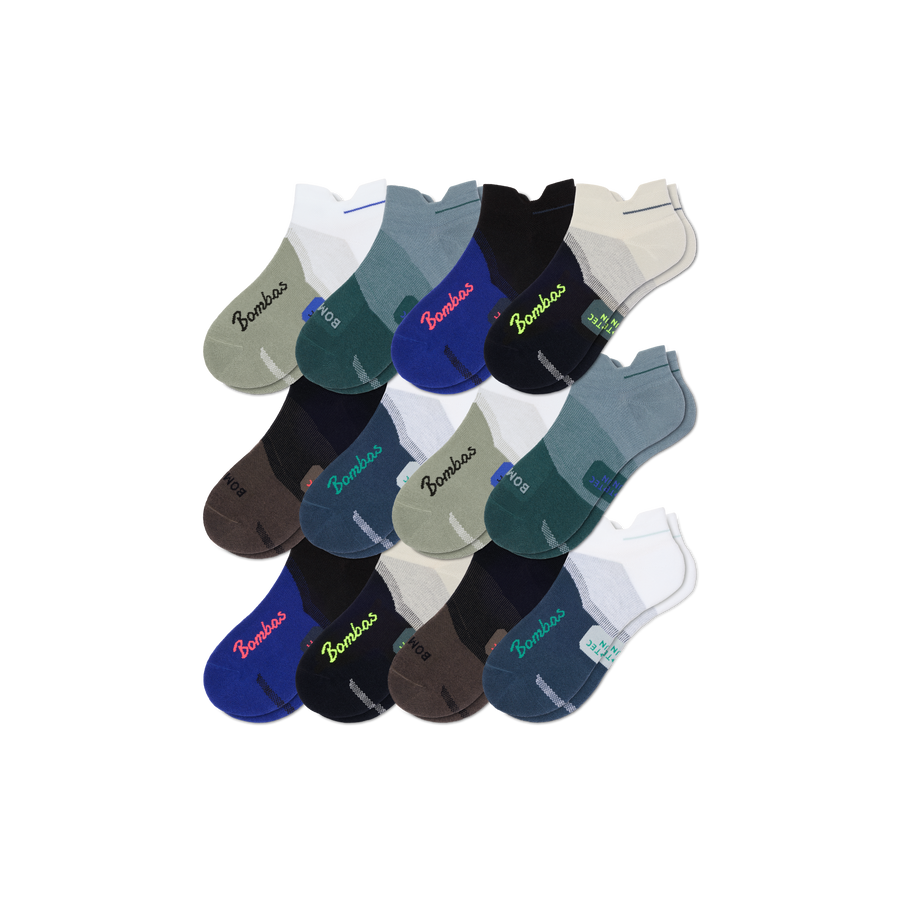 Men's Run Ankle Sock 12-Pack - Fresh Step
