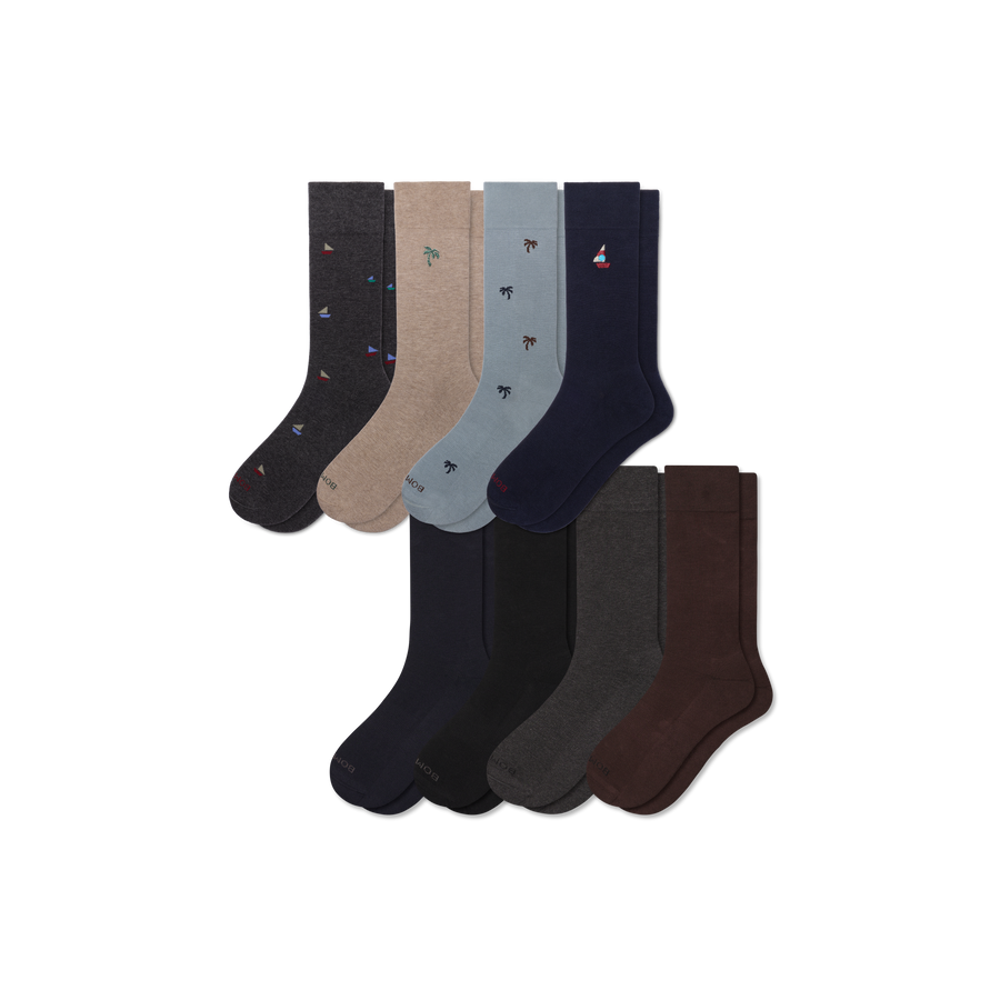 Men's Dress Calf Sock 8-Pack - Daily Step