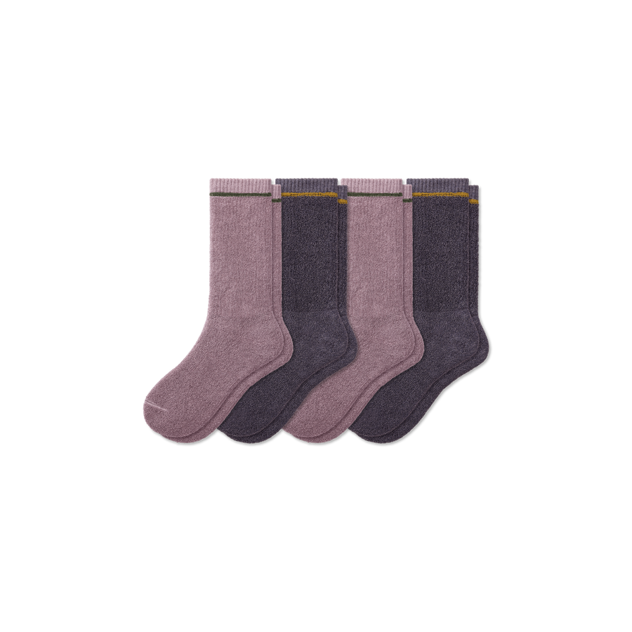 Women's Plush Terry Calf Sock 4-Pack - Daily Cushion