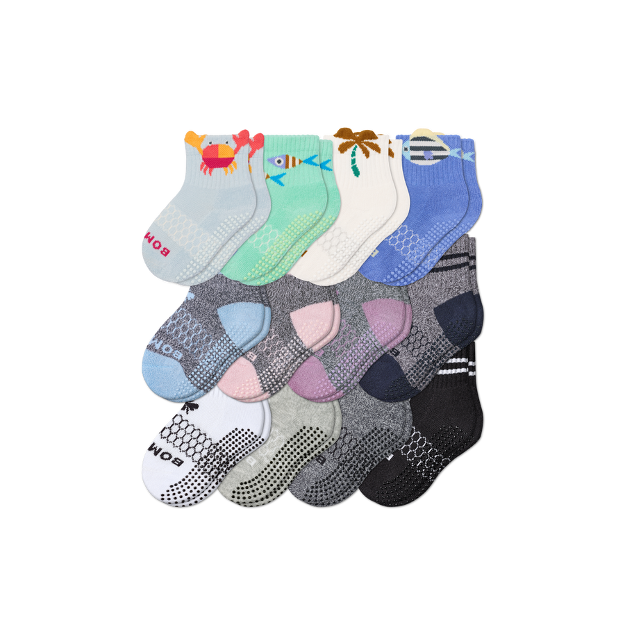 Toddler Gripper Calf Sock 12-Pack - Daily Pick