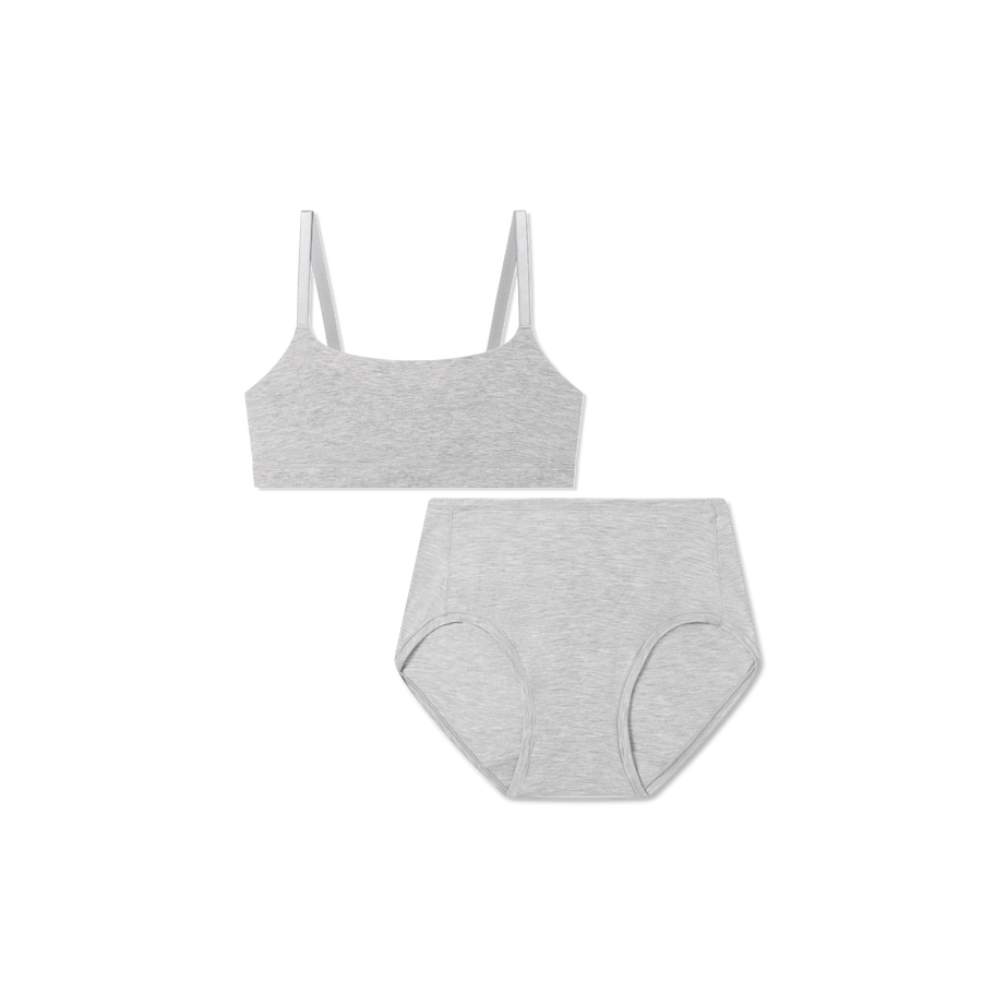 Women’s Super Soft Scoop Bralette + High Rise Brief Pack - Daily Comfort