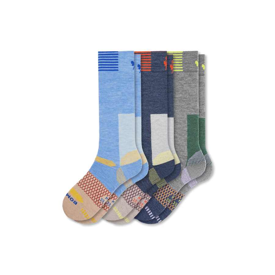 Women's Full-Cushion Merino Wool Blend Ski & Sock 3-Pack - Daily Pick