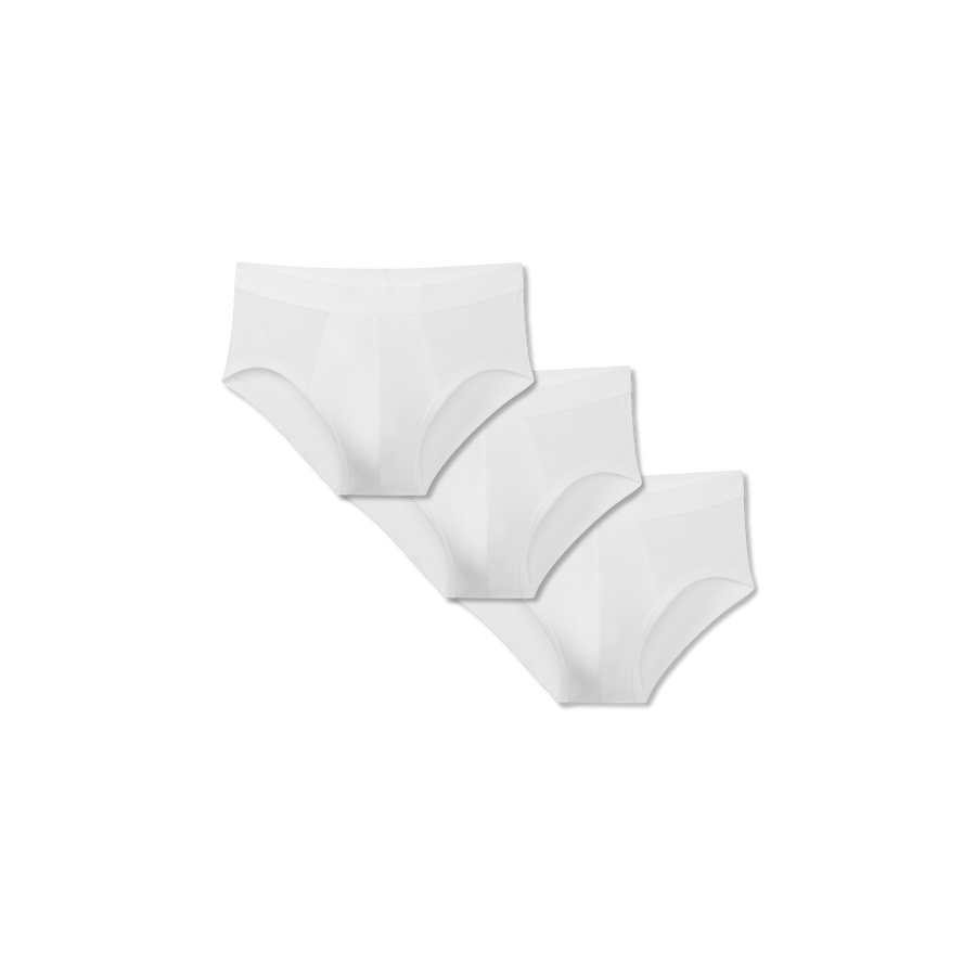 Men's Cotton Modal Blend Flyless Brief 3-Pack - Premium Pick