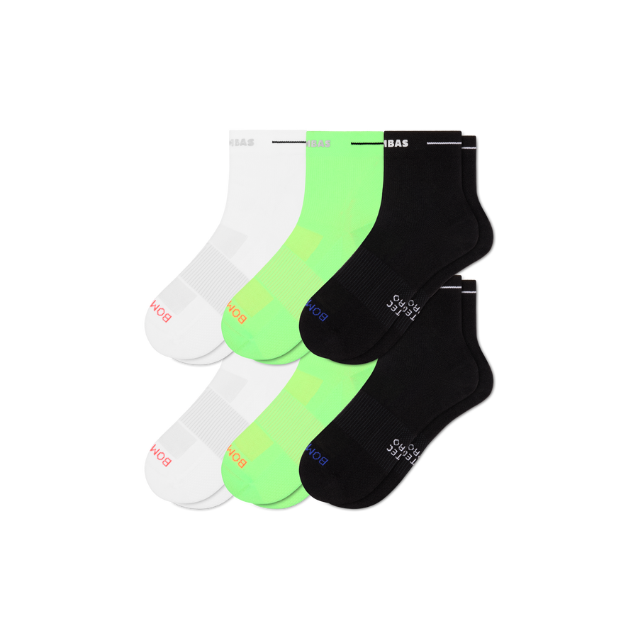 Men's RunPro Quarter Sock 6-Pack - All Day Fit